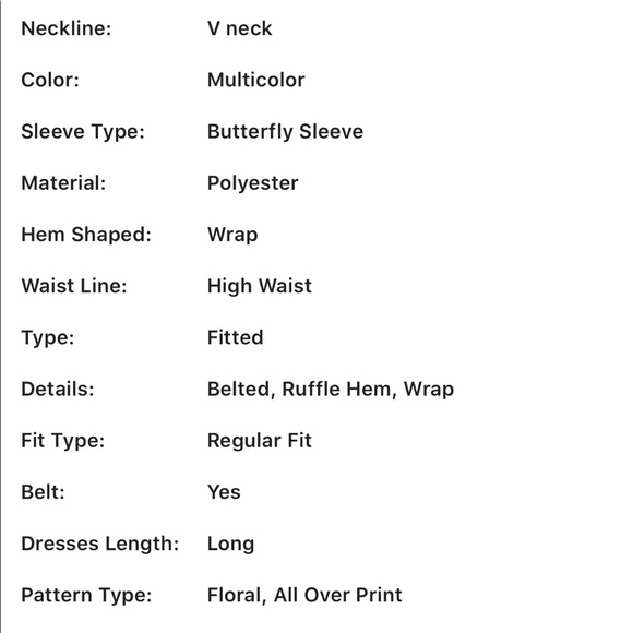 FLORAL WRAP DRESS NWOT - Picture 6 of 7